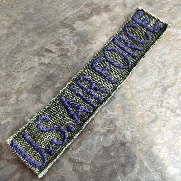 U.S. AIR FORCE embroidered tape patch - Vintage - Picture 3 of 10